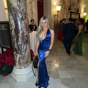 Alamour The Label Royal Blue Backless Dress